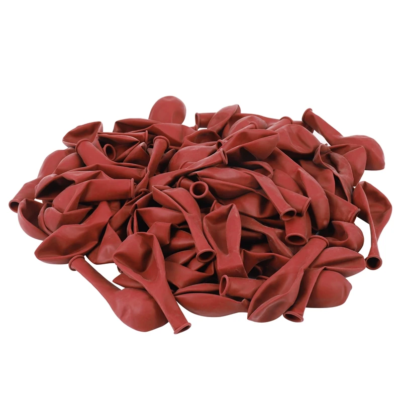 

100Pcs Ruby Red Balloon New Glossy Metal Pearl Latex Balloons Chrome Metallic Colors Air Balloons Wedding Party Decoration