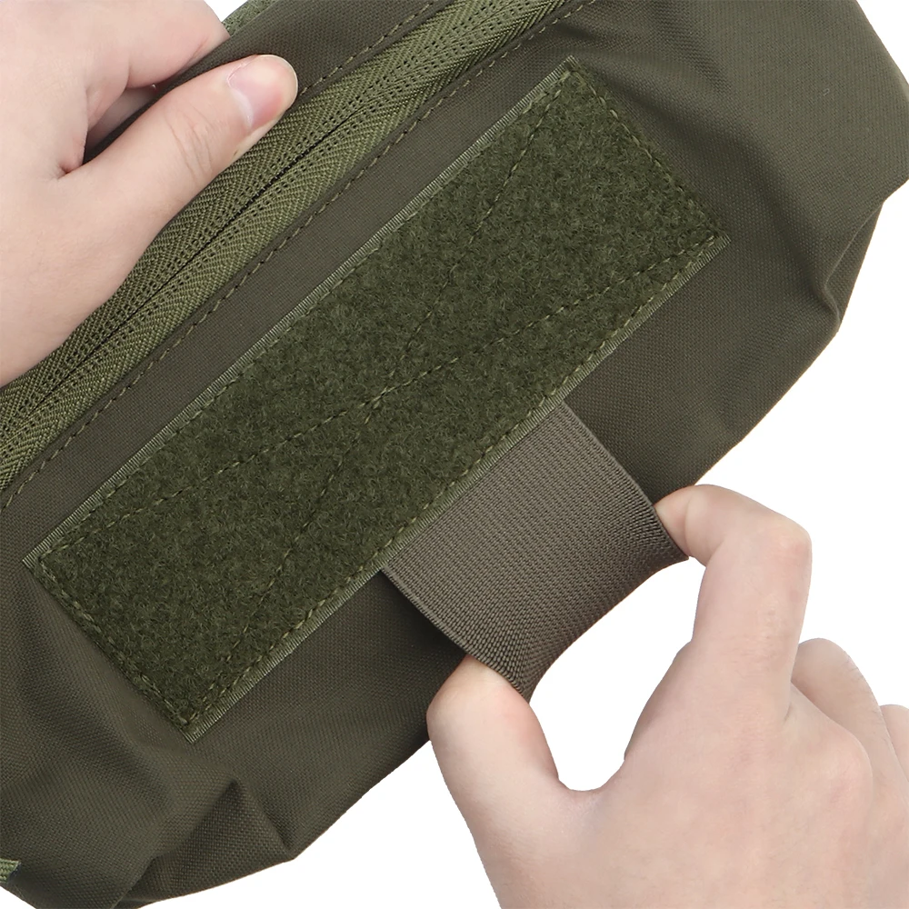 Тактическая поясная сумка маленький свисающий мешок на двойной молнии для