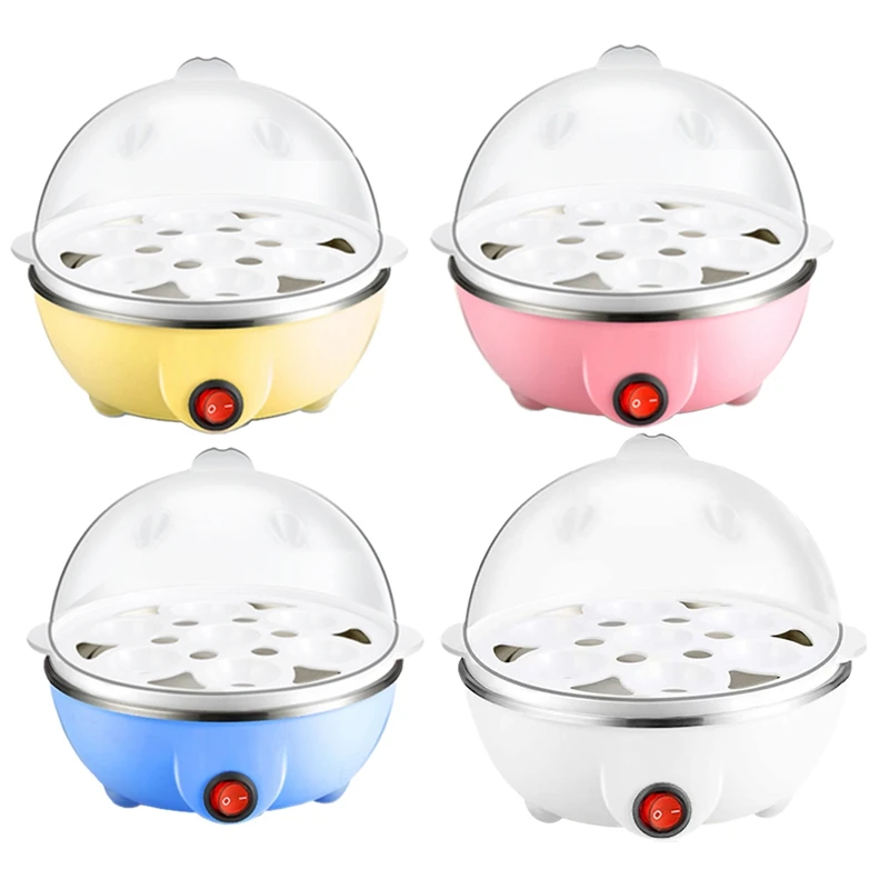 

New Electric Boiled Egg Cooker Boiler Maker Rapid Heating Stainless Steel Steamer Pan Cooking Tool