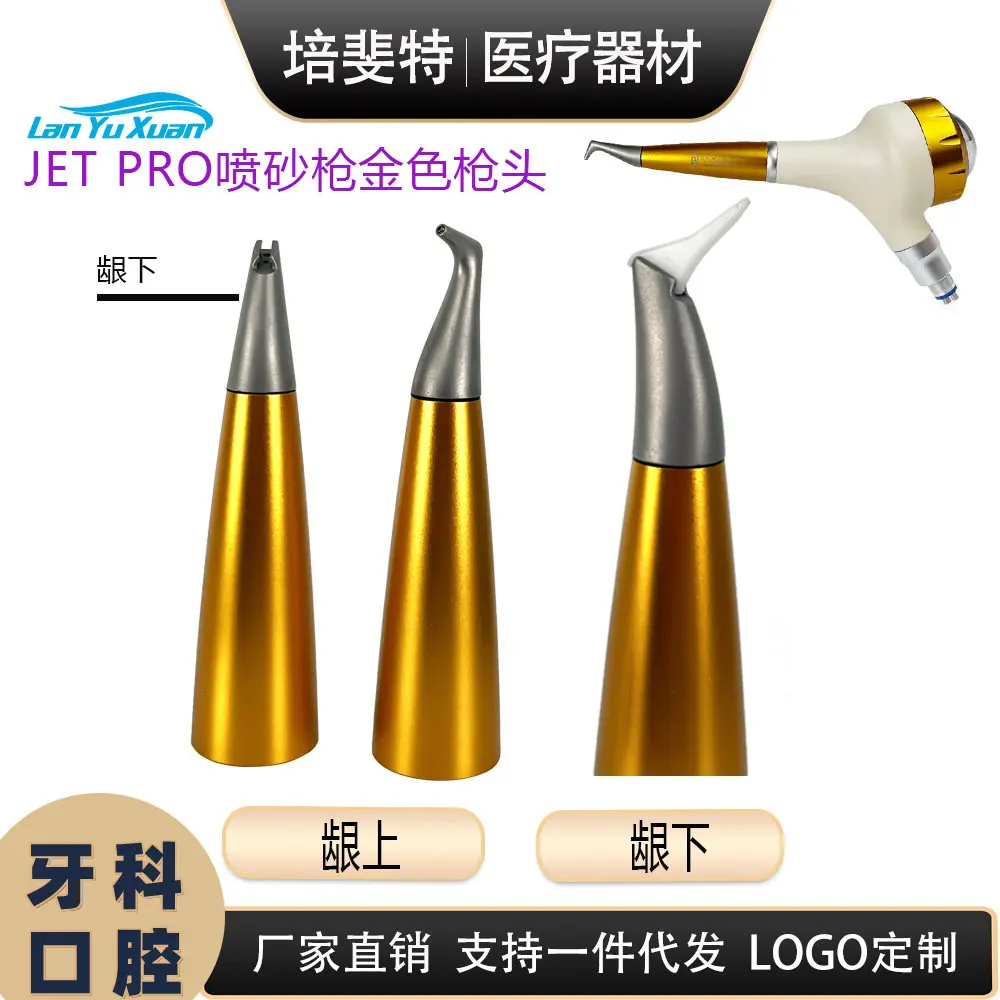 

De-ntal Instruments Jet Pro Sandblasting Scaler EMS Universal Accessories Golden gingival subgingival tip