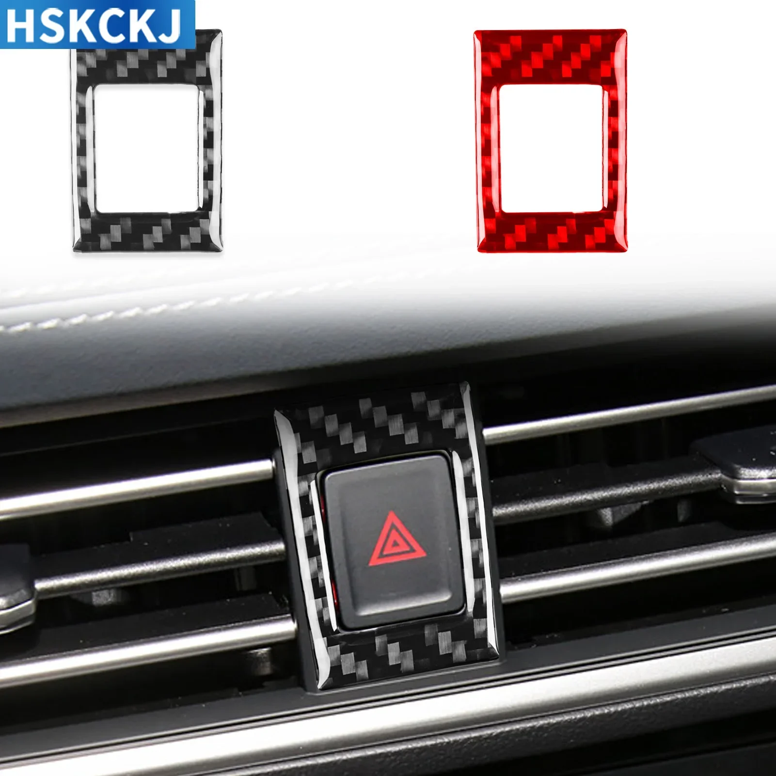 Для Volkswagen VW Sagitar 2019-2023 LHD настоящая предупреждающая рамка из углеродного волокна