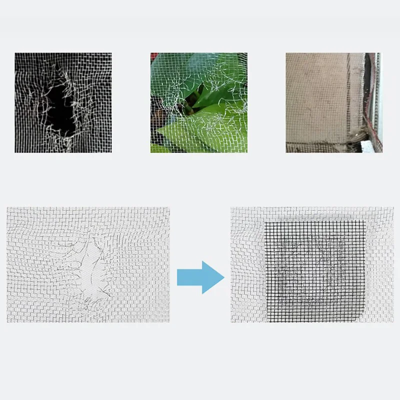 

Самоклеящаяся противомоскитная наклейка мухи для ремонта оконного экрана