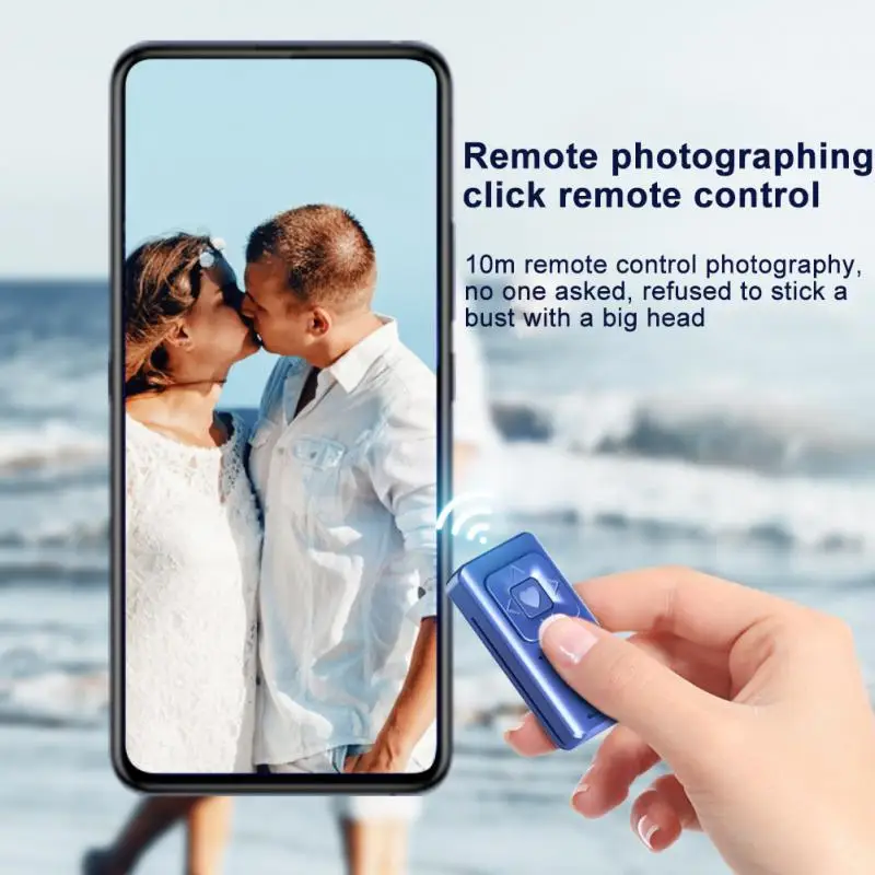 

Mobile Phone Bluetooth Photography Self-timer Remote Controller USB Charging Available For Android IOS Wireless Remote Control