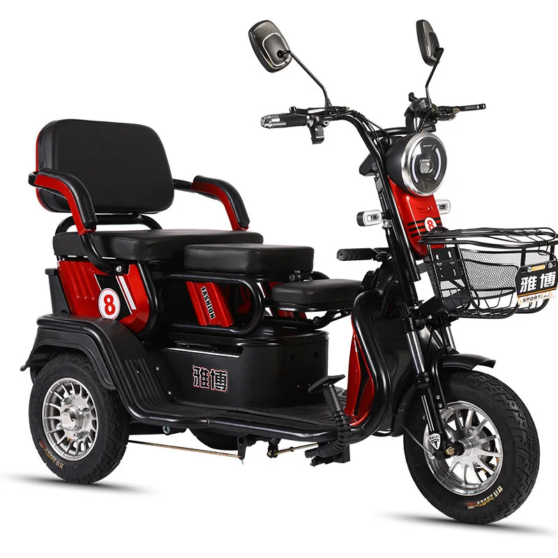 

600W Electric Tricycles New Leisure Three-wheeler Mini Detachable Battery Electric Motorcycle Scooter Adult