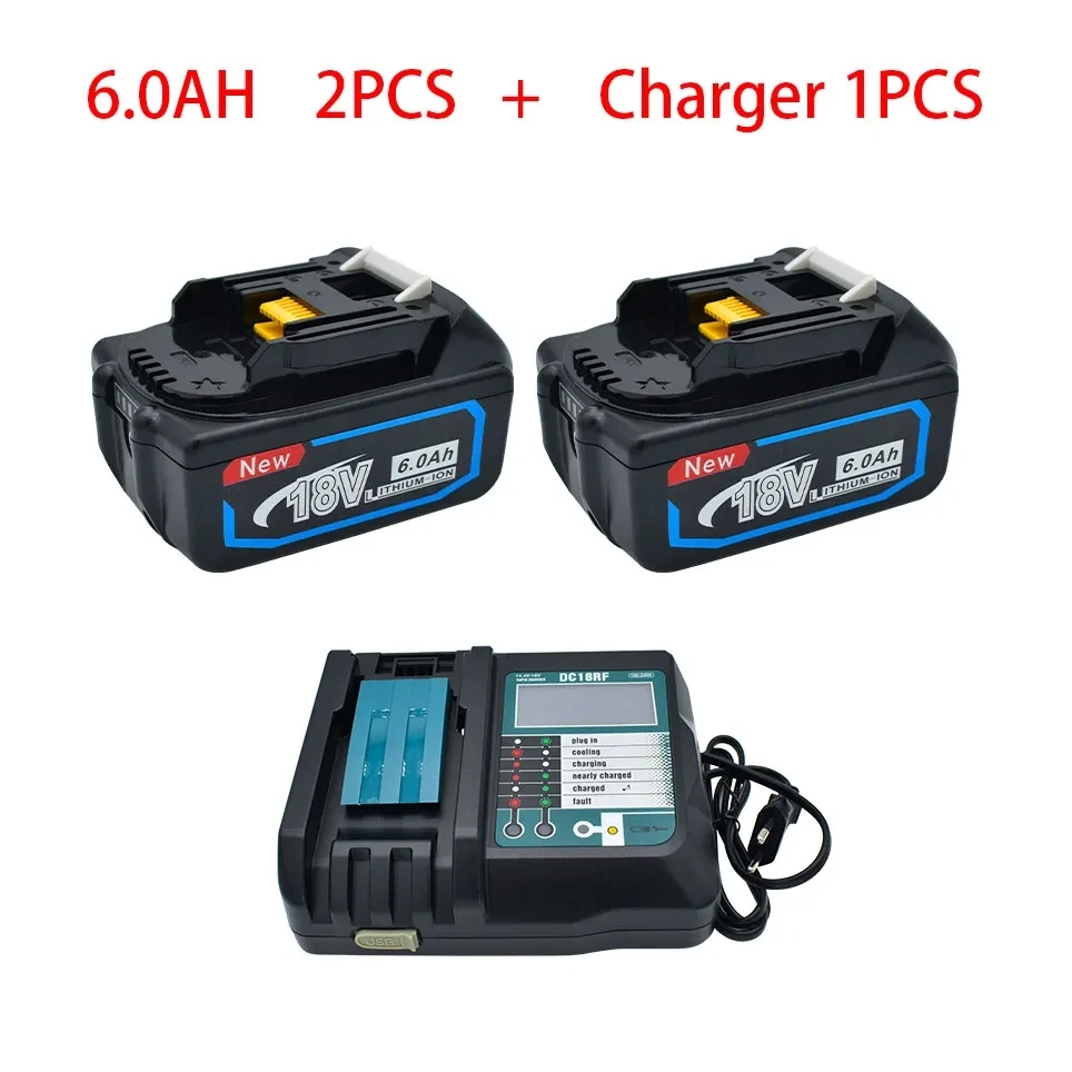 

Original 18V 6000mah Battery 18650 Lithium-ion Cell Suitable for Makita Electric Tool BL1830 BL1850 BL1860 Fast Delivery