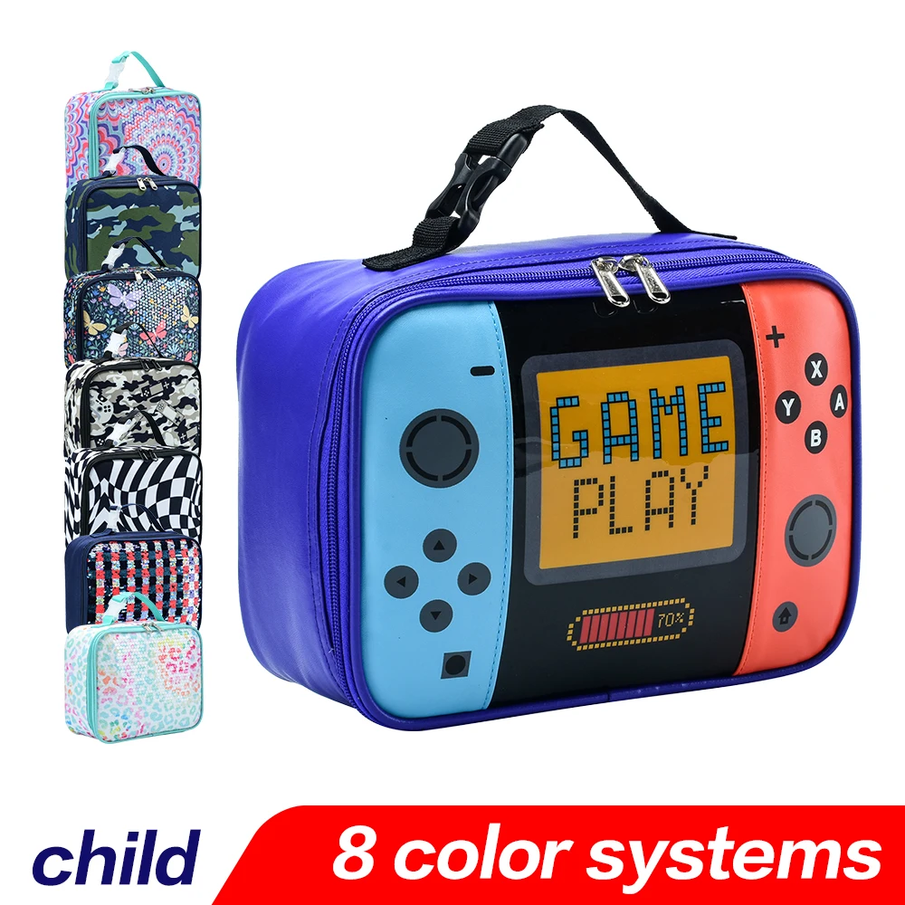 

iFARADAY Cartoon Lunch Bag Portable Insulated Lunch Box Girl Boys Back to School Reusable Lunch Tote Kit Game Play Handbags