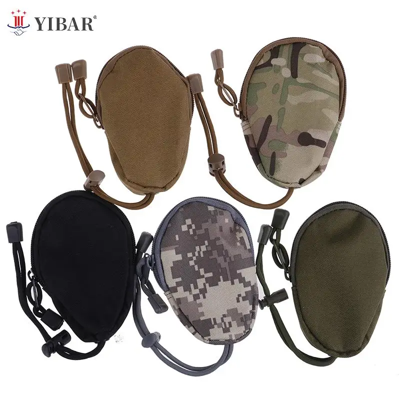 

1PCS EDC Mini Key Wallets Holder Men Coin Purses Pouch Military Army Bag Small Pocket Keychain Zipper Case Out Door Pack