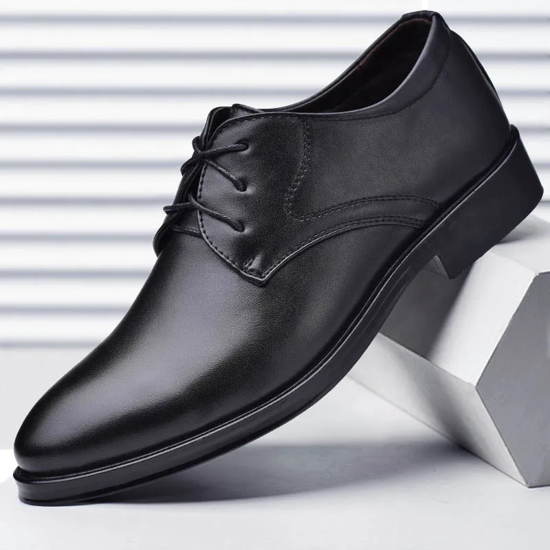 

Plus Size Man Shoes Black Leather Formal Shoes for Men Oxfords Male Wedding Party Office Business Shoe Men's zapatos de hombre