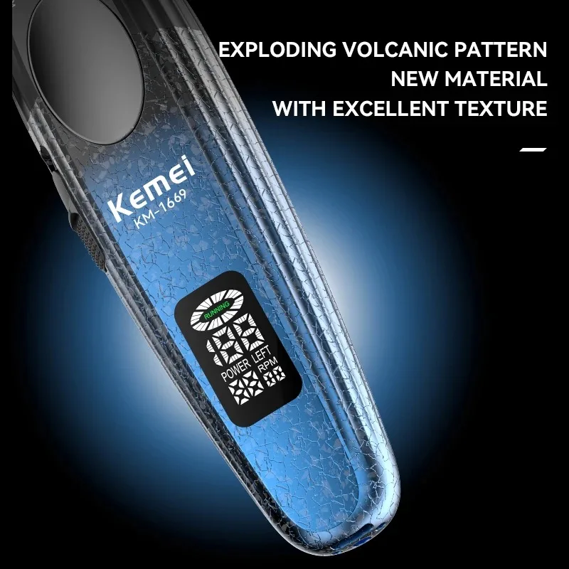 Профессиональный триммер для волос Kemei 9000 об./мин. бороды с нулевым писком Мужская