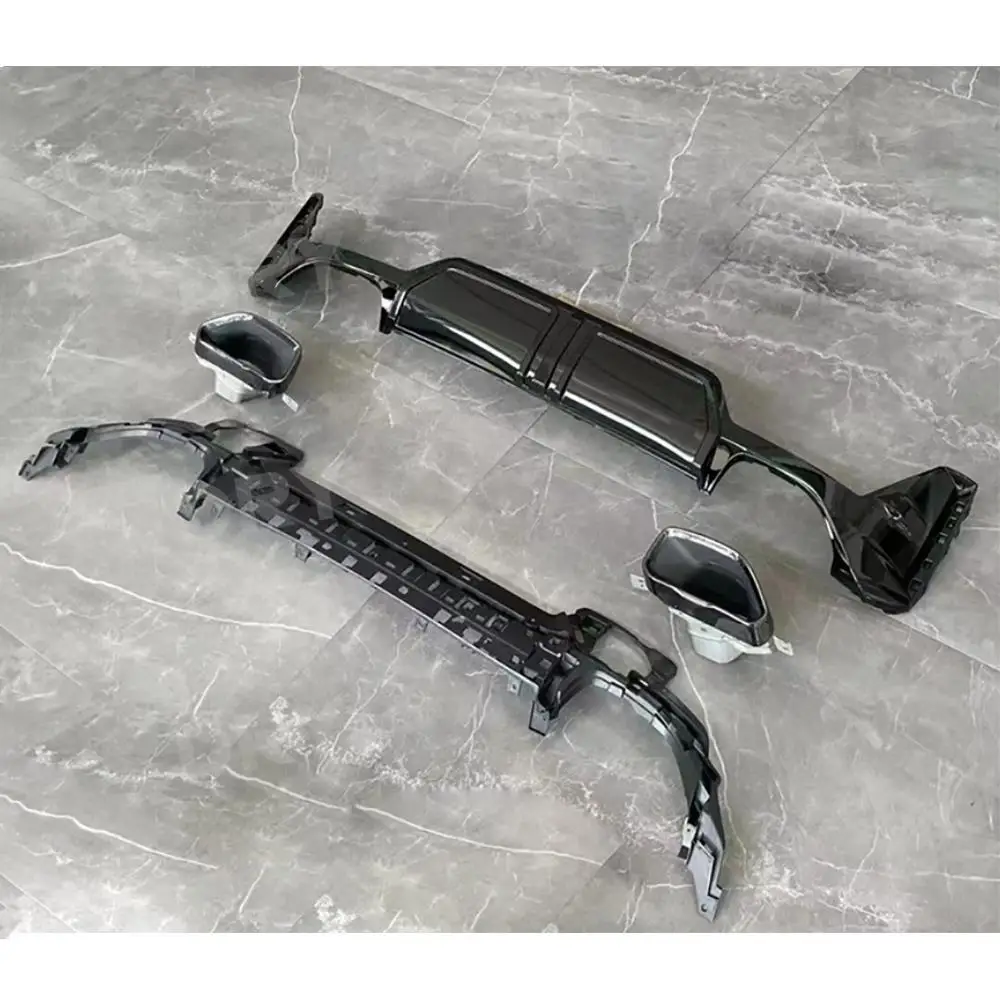 Задний бампер в стиле M диффузор спойлер насадки для выхлопных газов комплекты