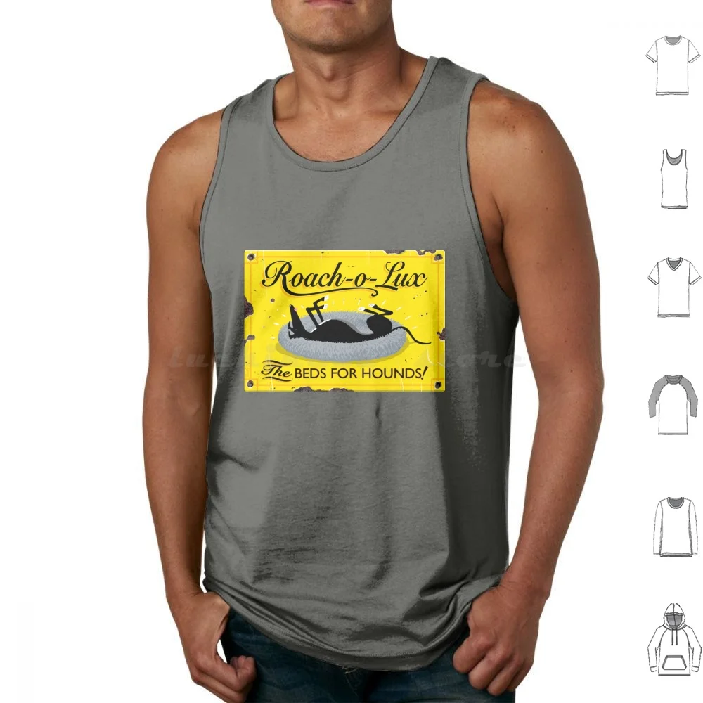 

Roach-O-Lux Tank Tops Vest Sleeveless Greyhound Sighthound Lurcher Rich Skipworth Rich Skipworth Vintage Enamel Sign