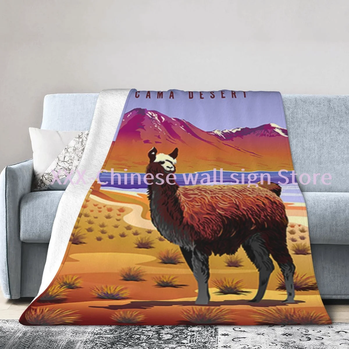 

Vintage Famous Cityscape Italy France Greece Hawaii High Quality Throw Blanket Bedding 3D Printed Soft Micro-Fleece Blanket 4
