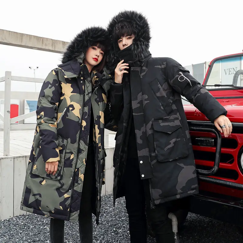 Men's Puffer Jacket Parkas Coats for Men Winter Long Coat Men's Cold Jacket Thick White Duck Down Plus Size Casual Jacke