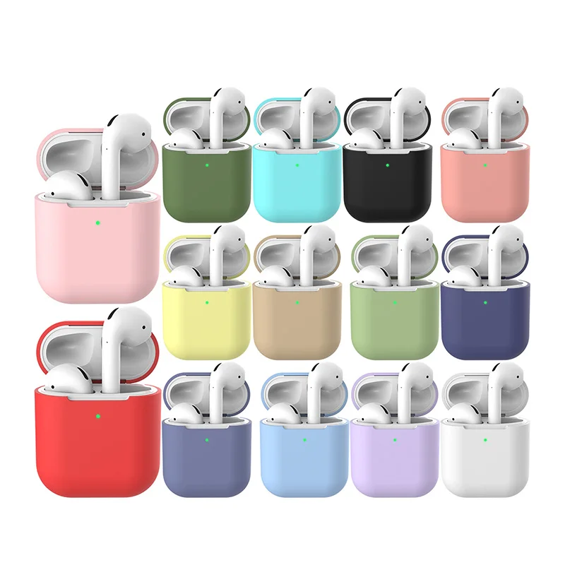 

New Silicone Cases for Airpods1 2nd Luxury Protective Earphone Cover Case for Apple Airpods Case 1&2 Shockproof Sleeve
