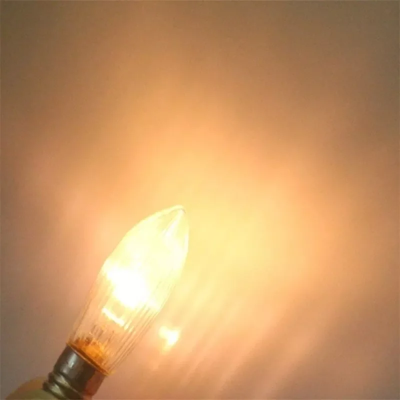 

Сменная Светодиодная лампа E10, лампочка-свеча, лампочки для световых цепей 10-55 В переменного тока для ванной комнаты, кухни, домашние лампочк...