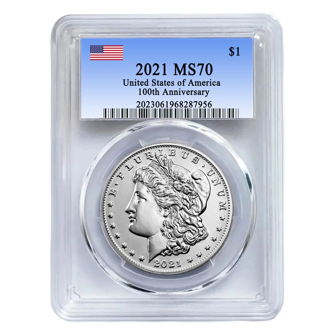 Новинка 2021 монета Моргана 1 доллар юбилей реальные серебряные монеты Декор для