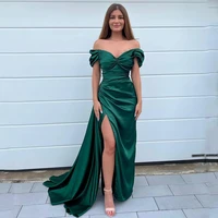 thinyfull sexy prom dresses off the shoulder floor length side slit evening dress beading cocktail party prom gowns saudi arabia