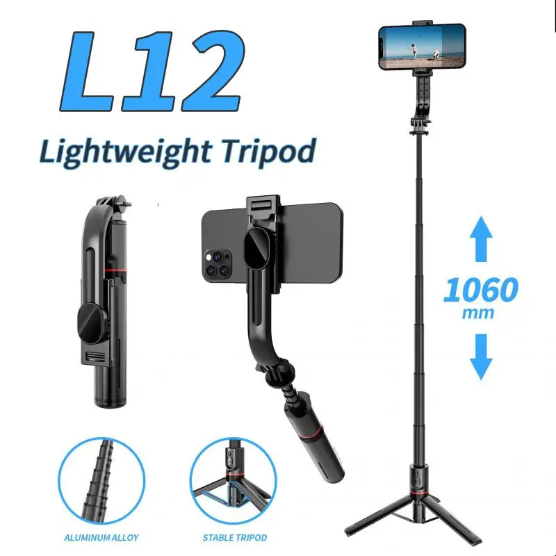 

For Smartphones Aluminum Alloy Bracket Portable Tripod Stand Mobile Phone Holder For Huawei Iphone Xiaomi Foldable Monopod