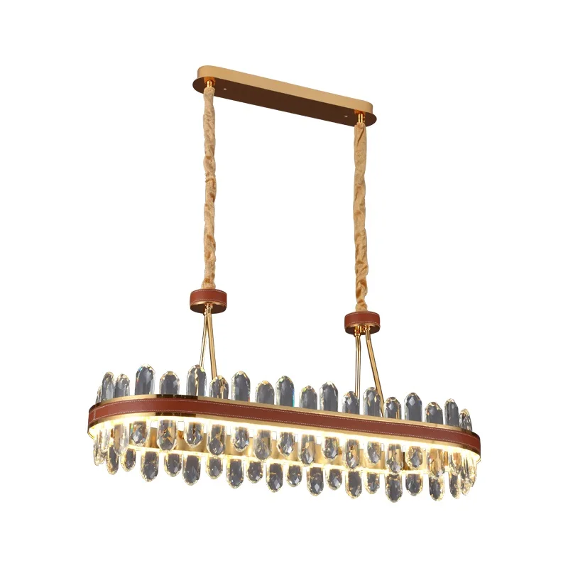 

Роскошные подвесные светильники, освещение из хрустальной кожи для гостиной, креативное украшение для спальни хозяина, дома