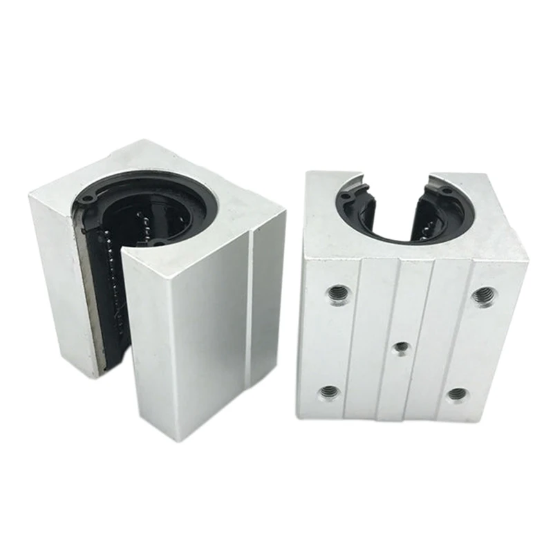 

4X SBR25UU Linear Ball Bearing Slider Unit, 25Mm Hole Diameter Linear Light Bearing Guide Rail Cylindrical