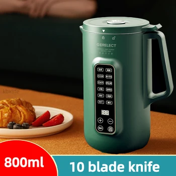 다기능 전기 착즙기 두유 기계, 자동 가열 요리, 두유 메이커, 220V, 800ml