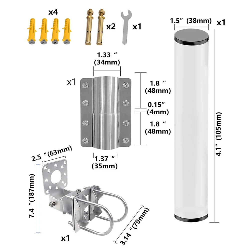 Комплект для спутникового Интернета Starlink сверхмощный регулируемый кронштейн