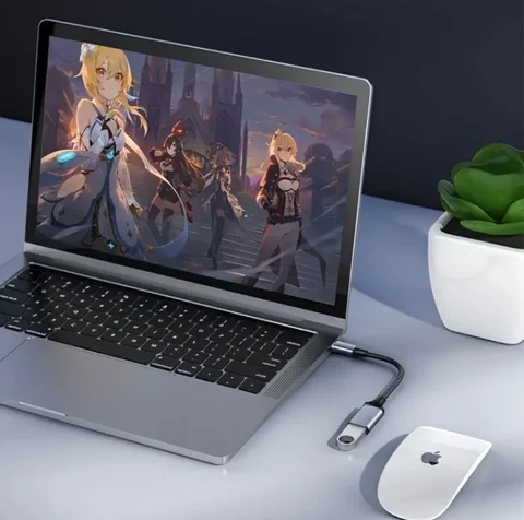 2 упаковки высокоскоростного разъема USB-C, кабель-адаптер USB 3.0 к Type-C OTG для смартфонов и планшетов, адаптер для телефона
