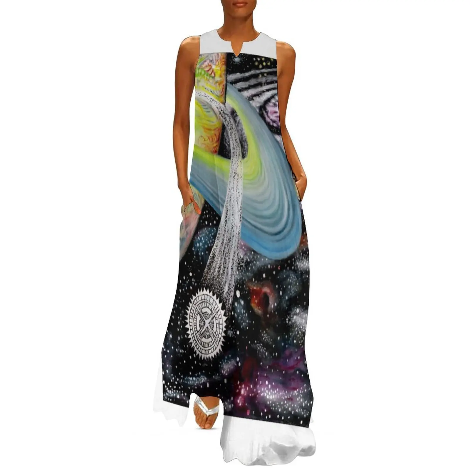 Aquari Фиолетовое платье из полиэстера