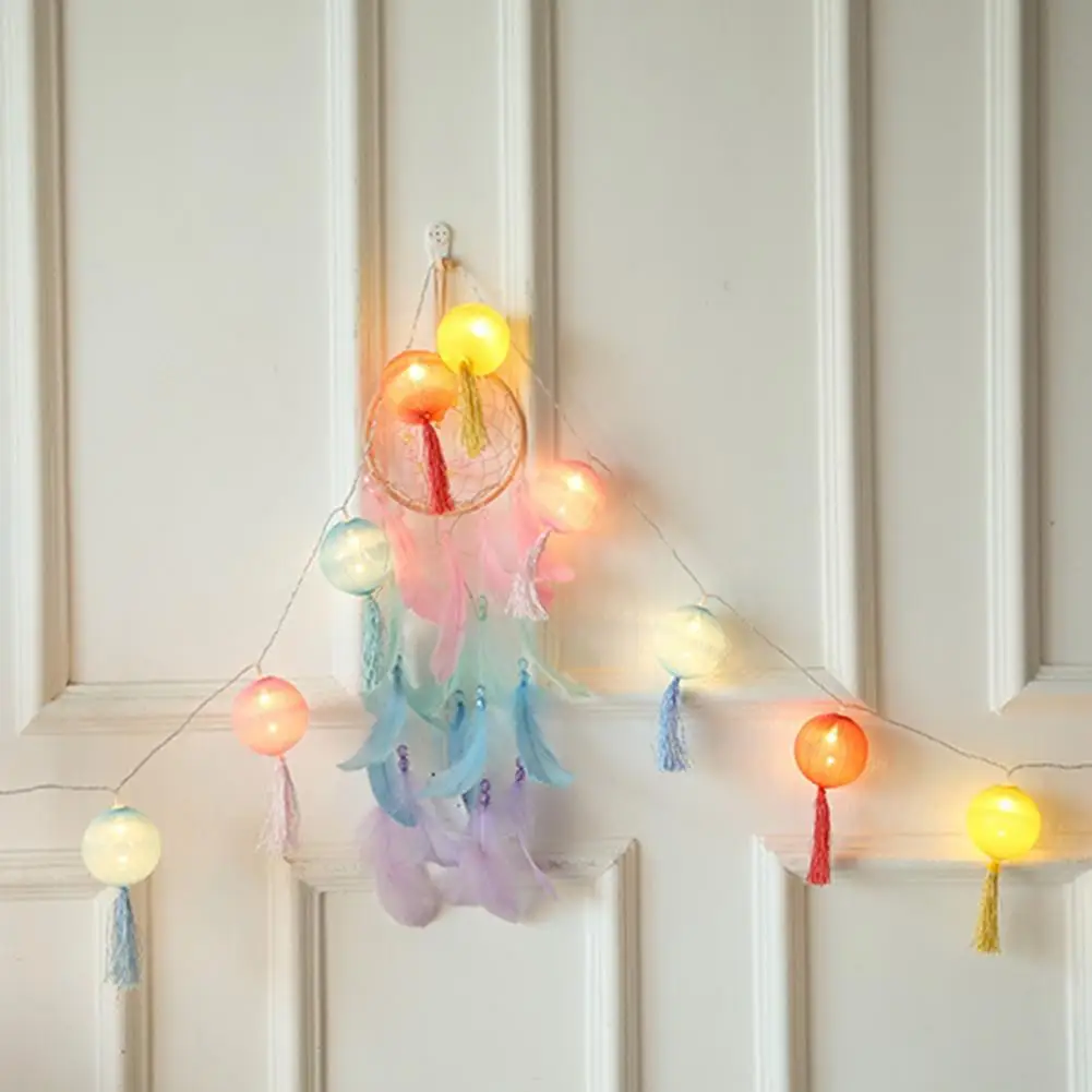 

Вечерние декоративный фонарь, Сказочная лампа, сверхдлинные фонари с кисточками на батарейках, энергосберегающие светодиодные гирлянды для нового дома