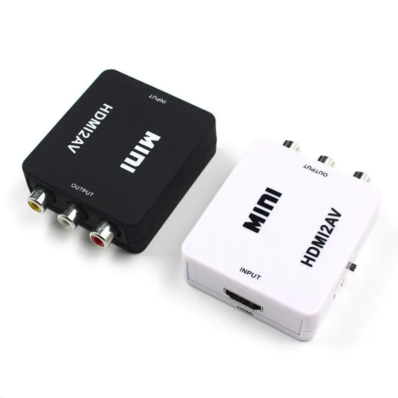 

HDMI To RCA AV CVBS Adapter Full HD 1080P Mini HDMI2AV Video Converter Box