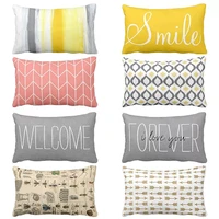 pillow case rectangular polyester cushion covers home decorative cushions throw pillows bedroom pillowcase