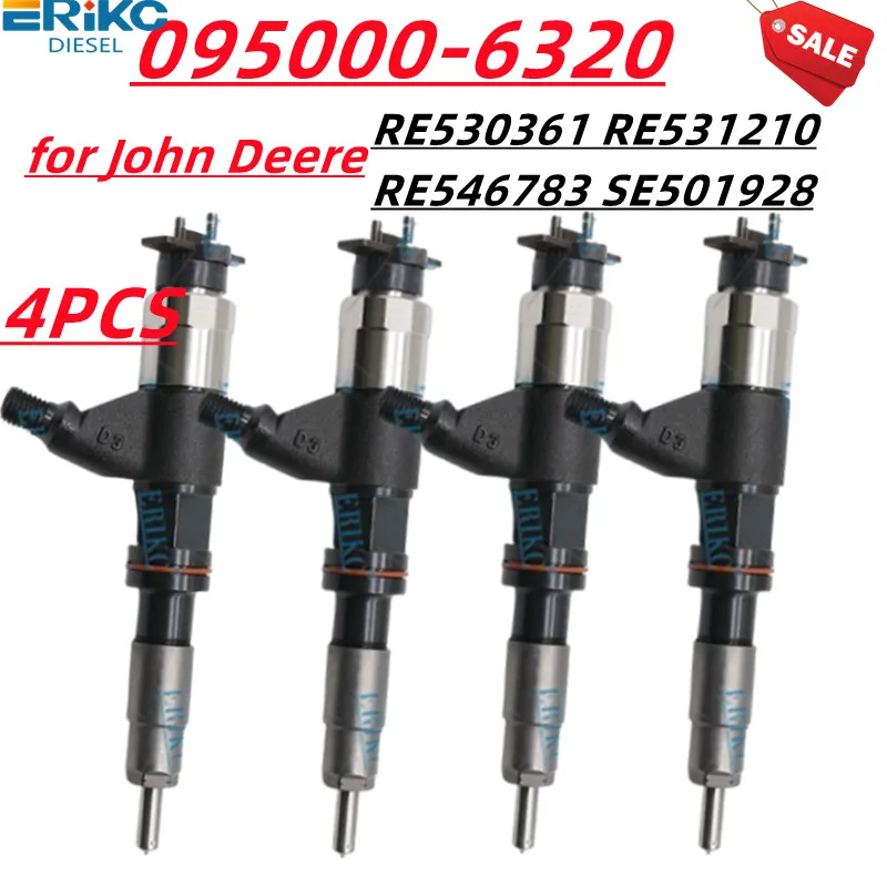 095000 -6320 Форсунка дизельного топлива -6321 для Denso John Deere 4045T 6048T RE 546783 SE 501928 530361 531210 ДЗ