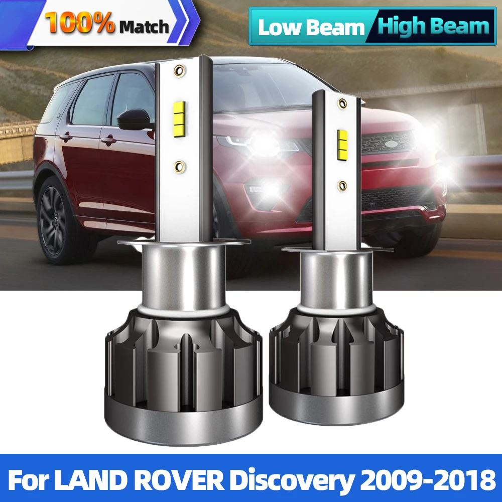 

H7 LED Headlights 12000LM 90W 6000K White CSP Chips Auto Lights Car Headlamps Bulbs 12V For LAND ROVER Discovery 2009-2018
