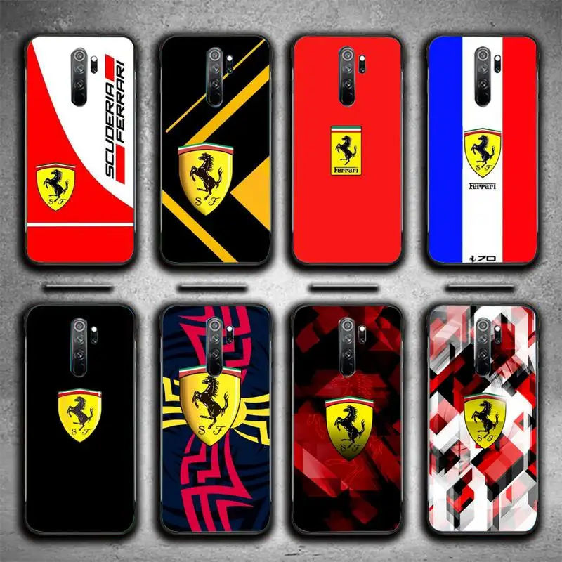 

Luxury Sports Car Ferrari Phone Case For Redmi 9A 8A 6A Note 9 8 10 11S 8T Pro Max 9 K20 K30 K40 Pro PocoF3 Note11 5G Case