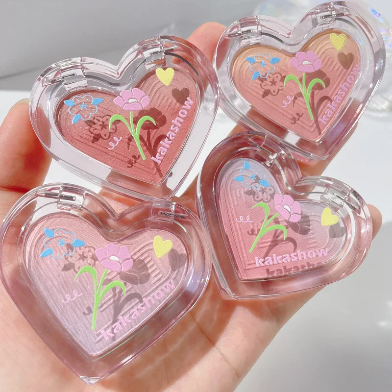 

Kakashow Makeup Matte Blusher Heart Gradient Color Pink Purple Blusher