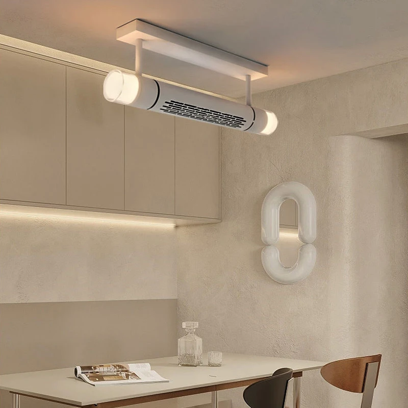 Современный безлопастной потолочный вентилятор лампа с дистанционным