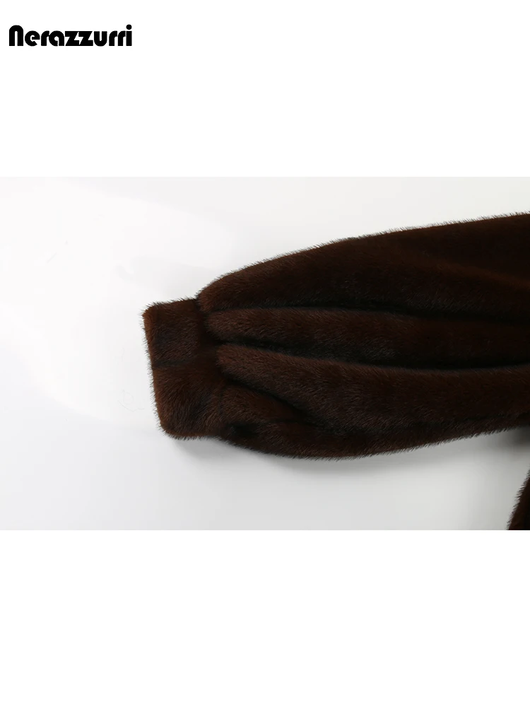 Женская куртка из искусственного меха норки