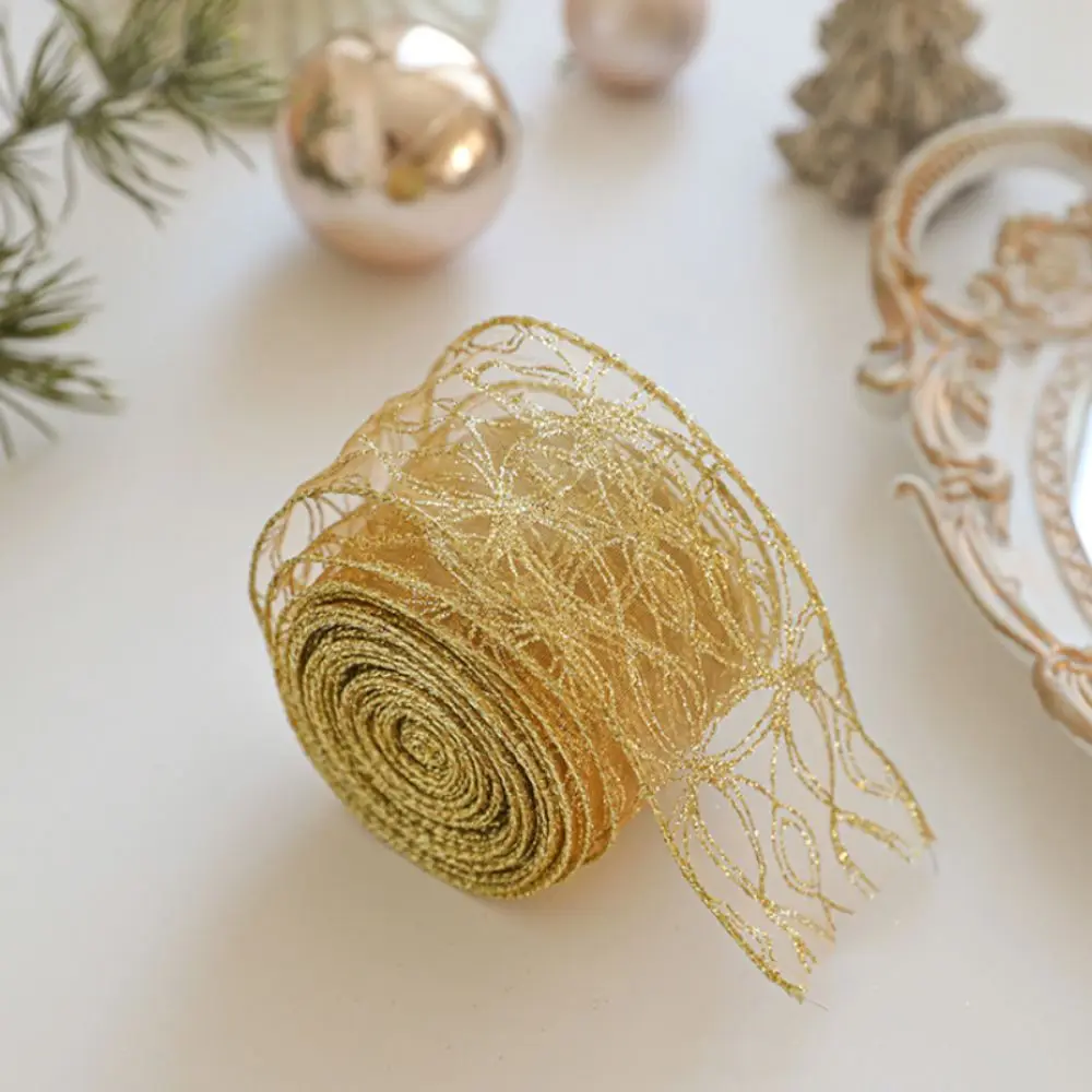 Новая рождественская лента 2 м рождественский подарок лимитация льняной ткани