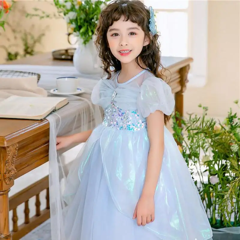 

Cute Girls Dress New Summer Girls Dresses Fancy Flower Princess Dress Toddler Tutu Baby Girls Tulle Dress Casual Wear 3-12y