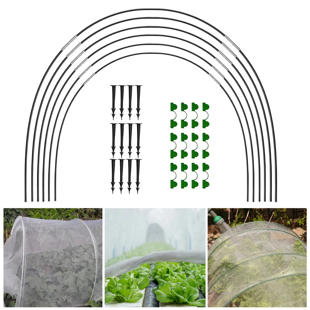 

Horticultural Protection Bracket Net Arch Set Protective Bracket 1set Durable Anti Frost Bracket Set Fiber Rod