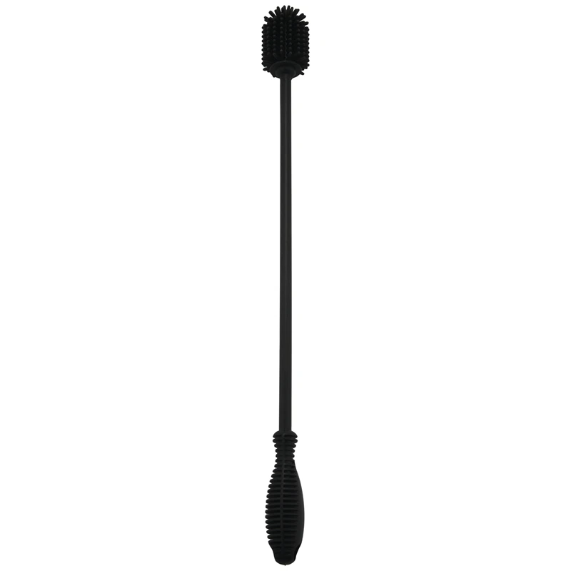 

1Pcs Silicone Bottle Brush Comfortable Grips Water Bottle Cleaning Brushes With 15Inch Long Handle Black