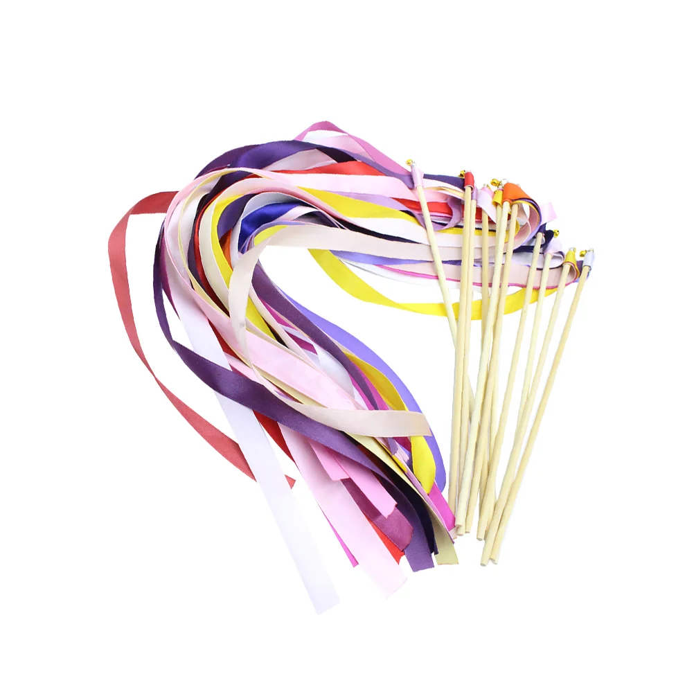 

Ribbon Streamers Sticks Dance Ribbons Stick Wedding Rhythm Wand Wands Party Chromatic Twirling Dancing Performance Birthday