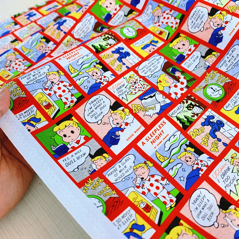 Ткани из чистого хлопка 20 мультяшная Осаму Харада хлопок с цифровой печатью