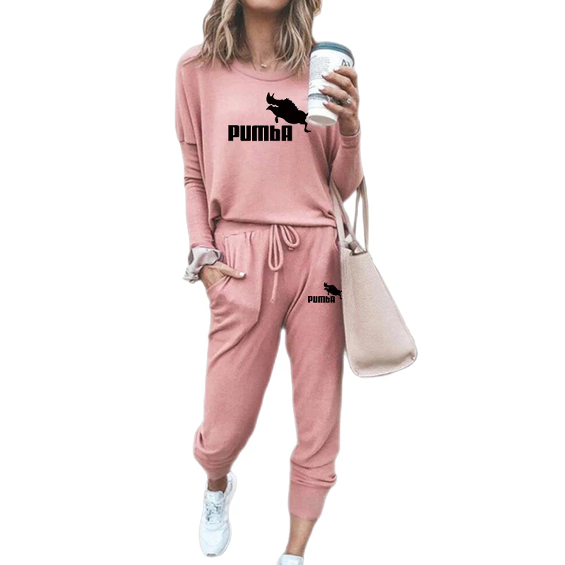 Two-piece Women's Jogging Sports Suit Sports Clothes Casual Sports Clothes Women's Long-sleeved Pullover Hoodie Sweatshirt Pants