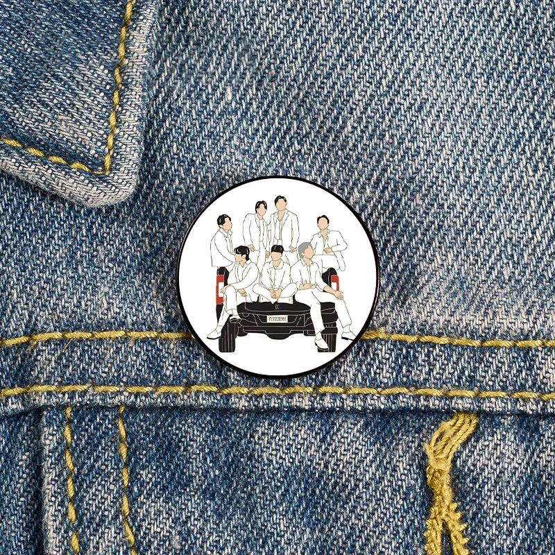

Yet to Come youth team Pin Custom Funny vintage Brooches Shirt Lapel teacher Bag Cute Badge Cartoon pins for Lover Girl Friends