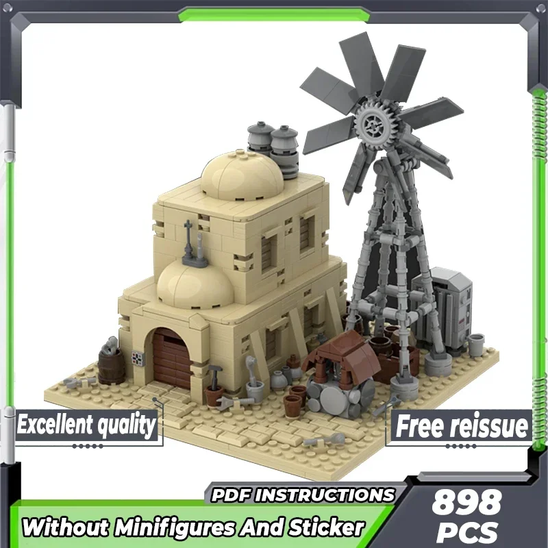 Moc строительные кирпичи известная звезда модель фильма тюремный дом ветряная