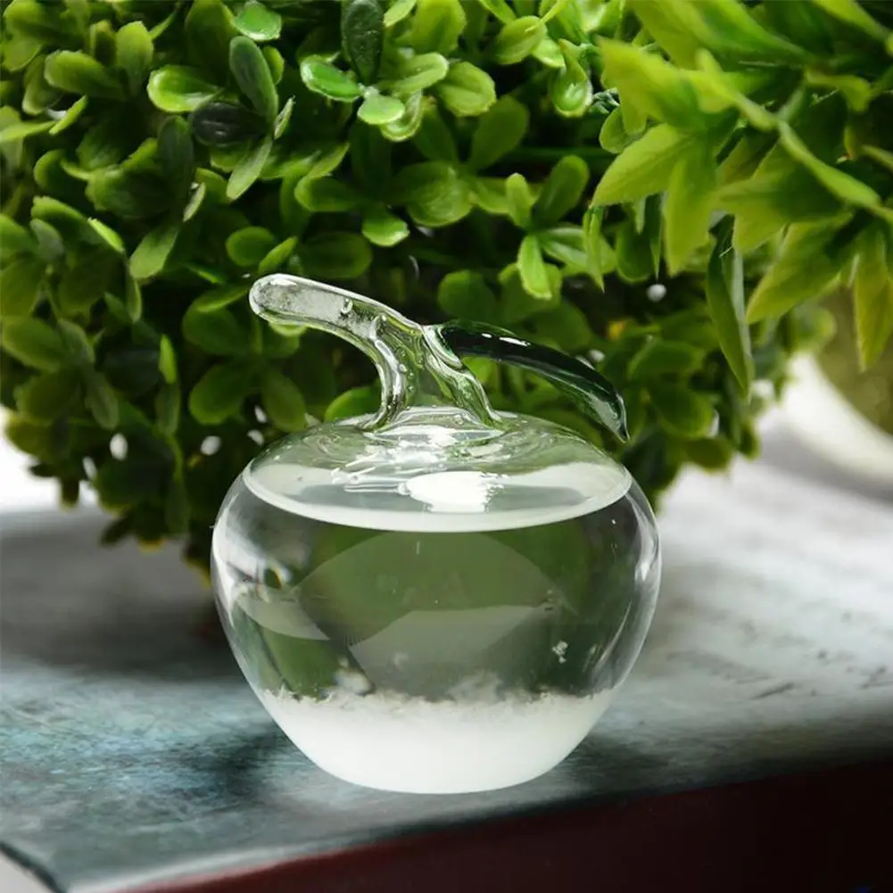 

1PCS Transparent Glass Storm Water Drop Storm Forecast Weather Decoration Forecast Monitor Barometer S5P5 Bottle Y4X2