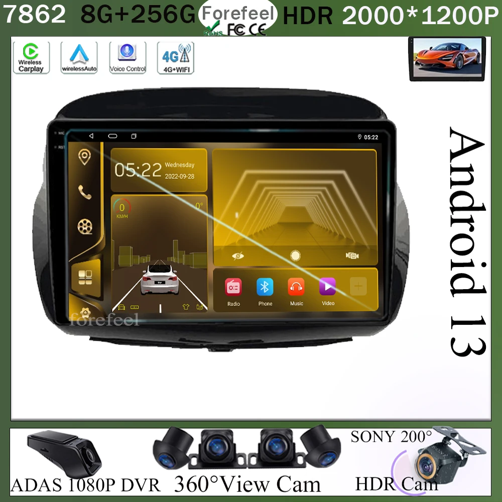 

Android 13 мультимедиа для Honda FR-V EDIX 2004 2005 2006 2007 - 2009 навигация GPS QLED IPS экран HDR камера CarPlay Bluetooth