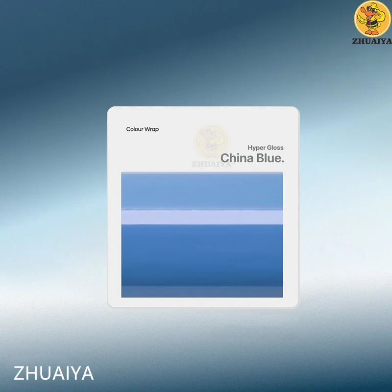ZHUAIYA супер глянцевая китайская синяя виниловая пленка для обертывания