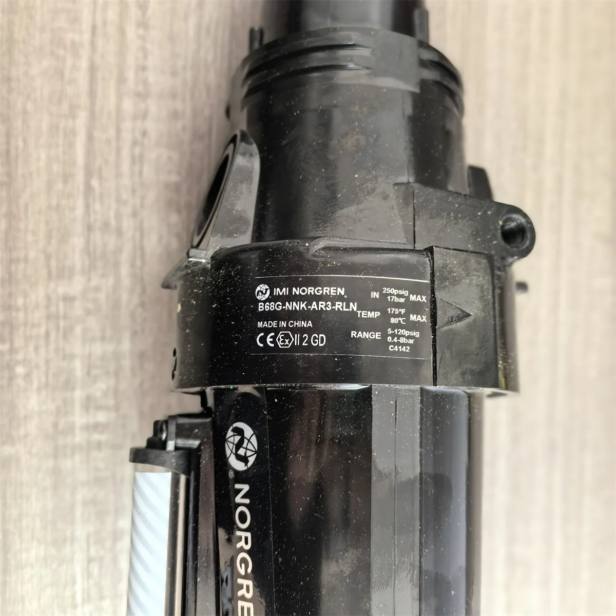 Фото Новый и оригинальный фильтр-регулятор Olympian Plus B68G-NNK-AR3-RLN, без хомута, 0.4-8 бар, с автоматическим сбросом, без манометра. №5
